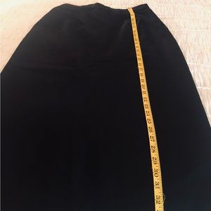Long Black Lined Skirt
